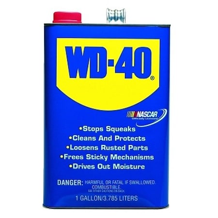 Wd-40 Lubricant; Multi Purpose; Can; Liquid; Soaking and Dipping, Heavy-Duty; Light Amber; 1 Gal WD 40 1 GAL